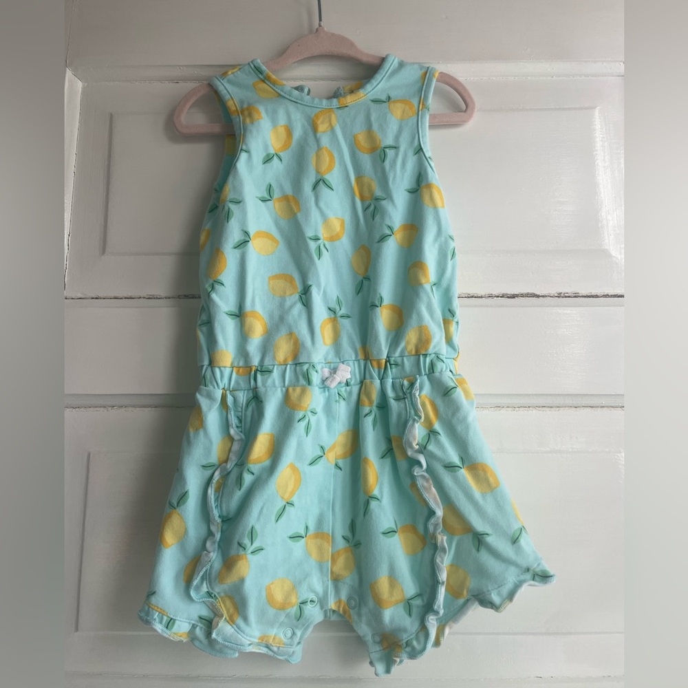 Lemon patterned romper size 24 months